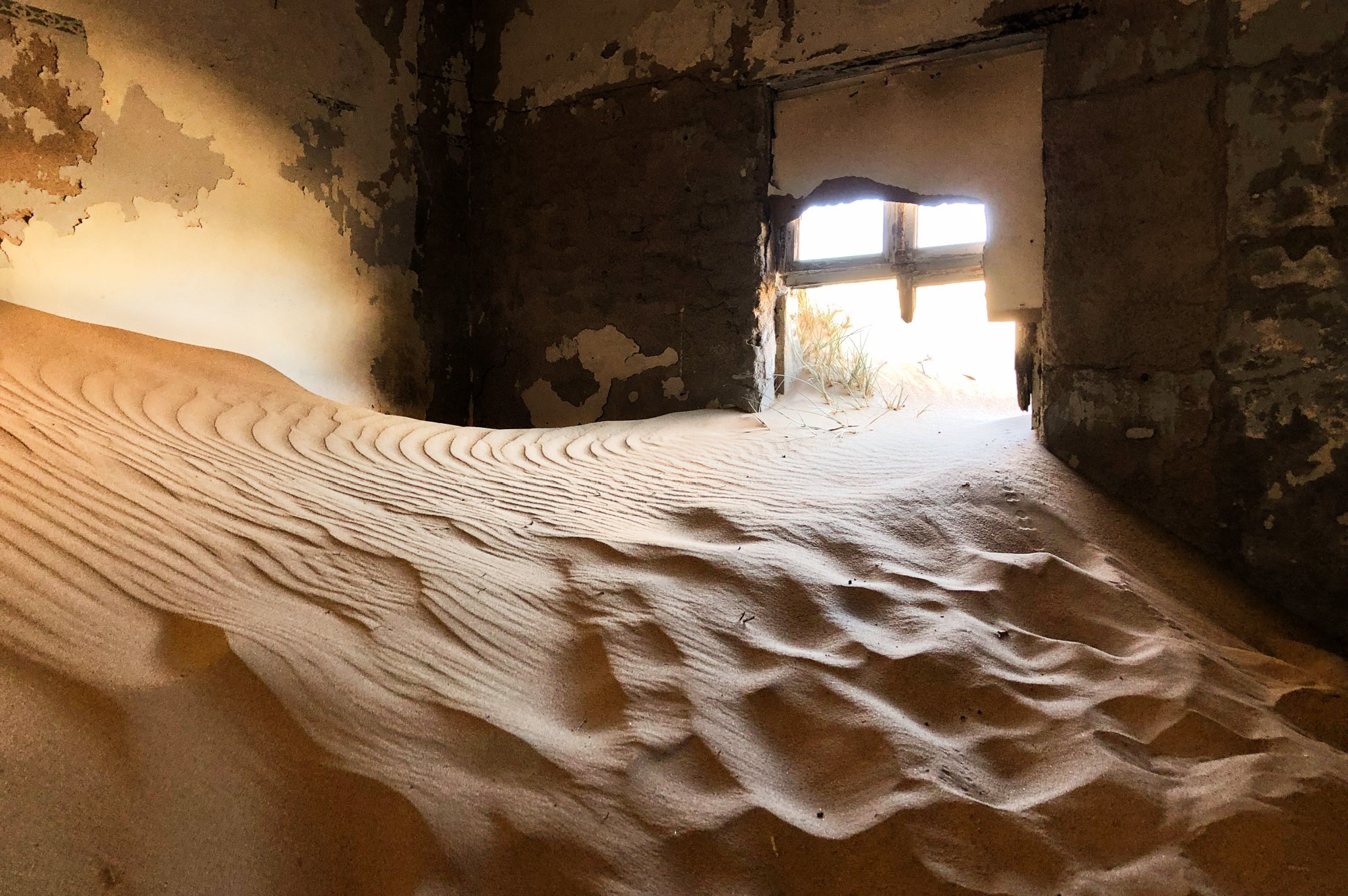 A cidade fantasma de Kolmanskop, na Namíbia