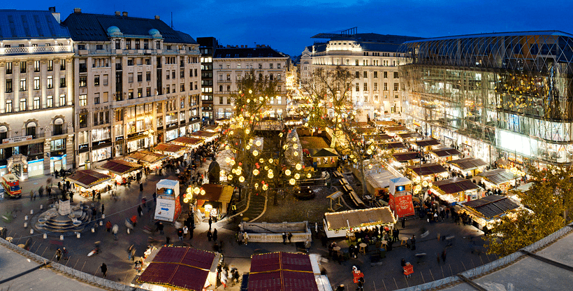 Mercado de Natal em Budapeste, na Hungria