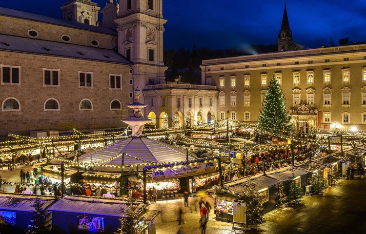 Mercado de Natal de Salzburgo, na Áustria