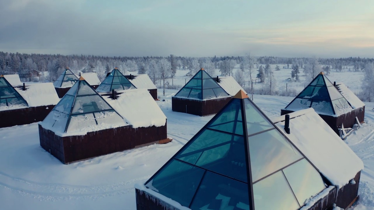 Aurora Pyramids - hotel de vidro na Finlândia