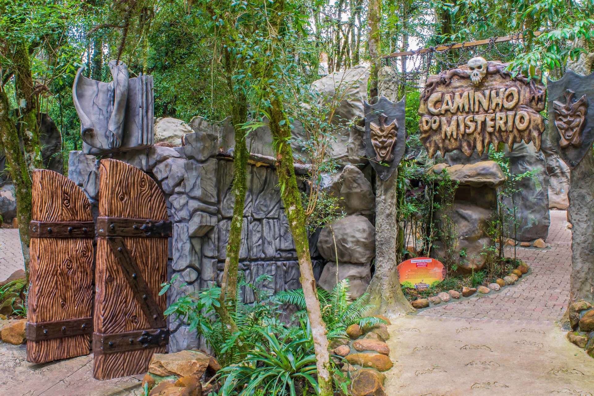Atração do parque Terra Mágica Florybal, em Canela