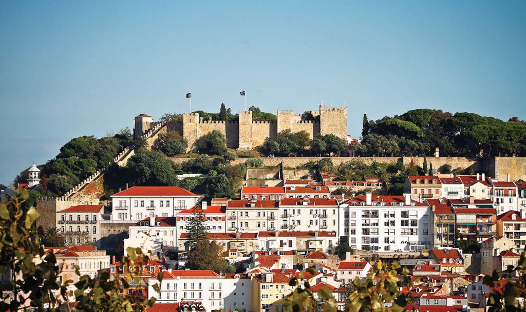 Castelo de São Jorge em Lisboa, Portugal