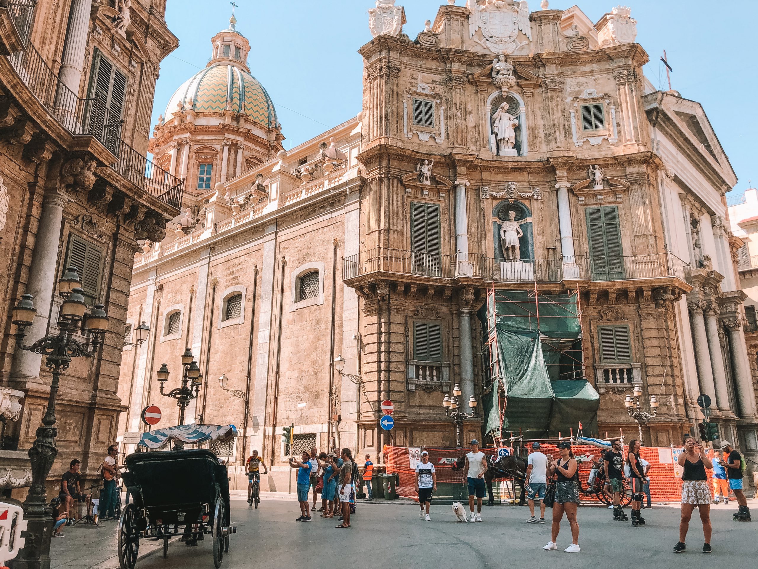 Fachada dos Quattro Canti, em Palermo