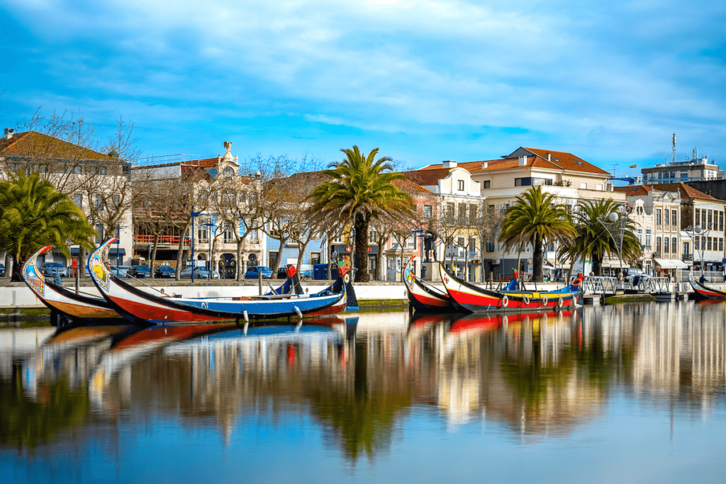 Moliceiros em canal de Aveiro