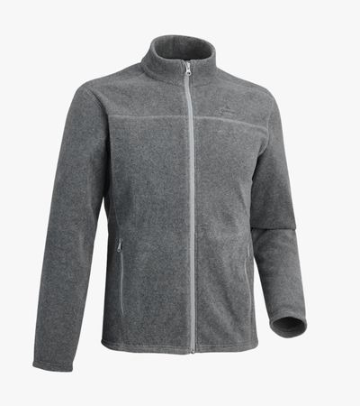 Blusa fleece masculina cinza Quechua