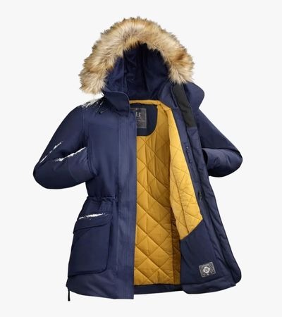 Jaqueta feminina de neve azul Quechua