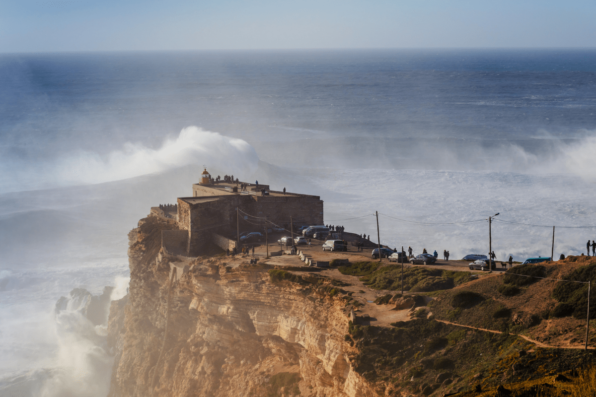 Forte de São Miguel Arcanjo em Nazaré, Portugal