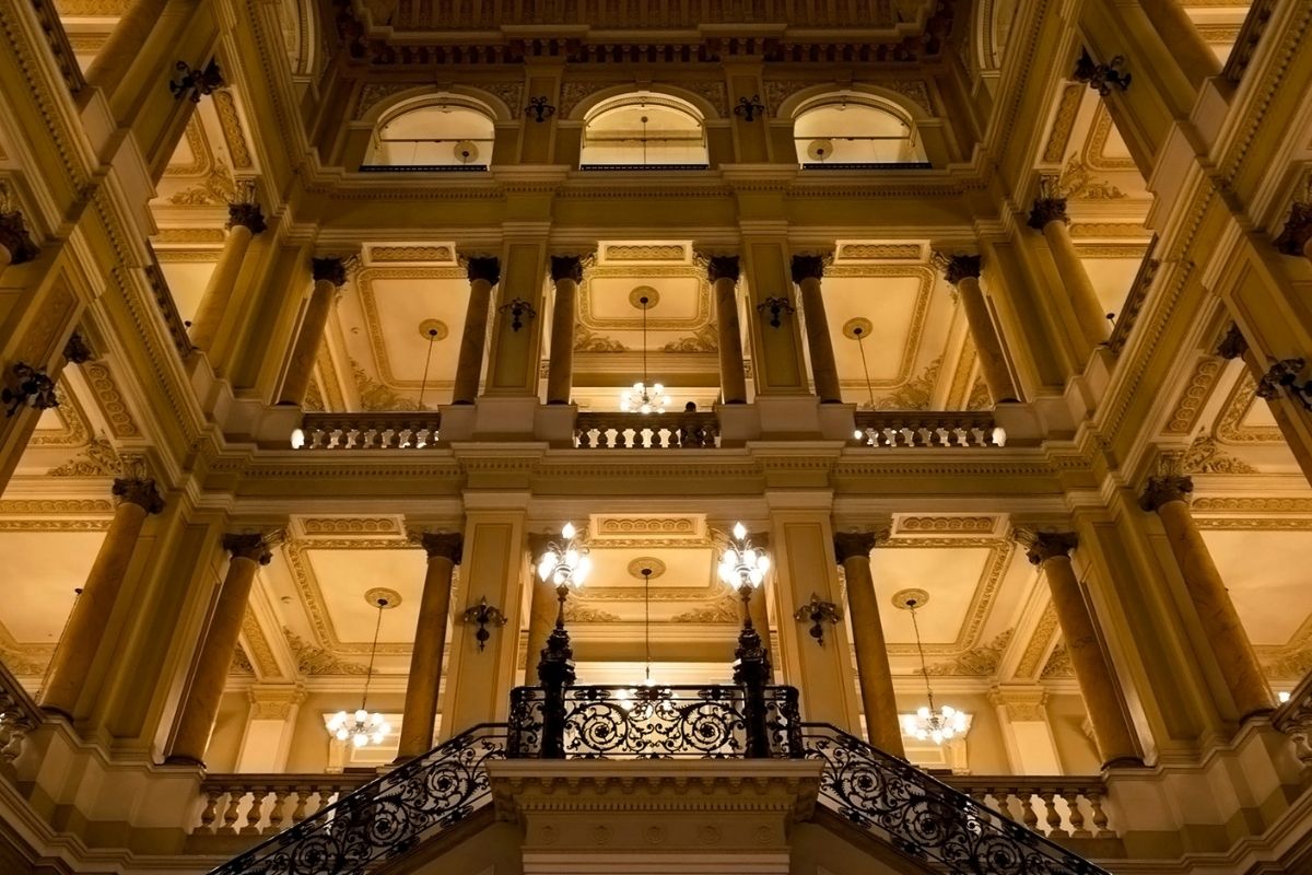 Interior da Biblioteca Nacional do Rio de Janeiro