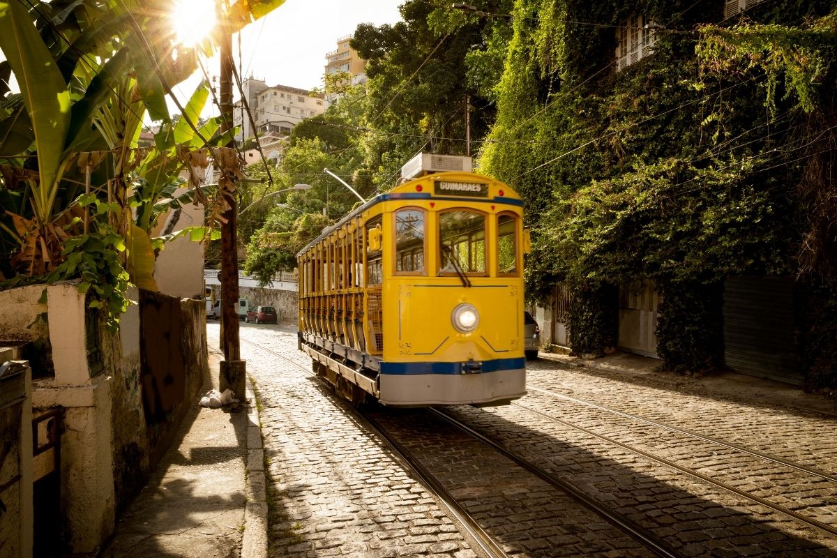 Bondinho de Santa Tereza no Rio de Janeiro