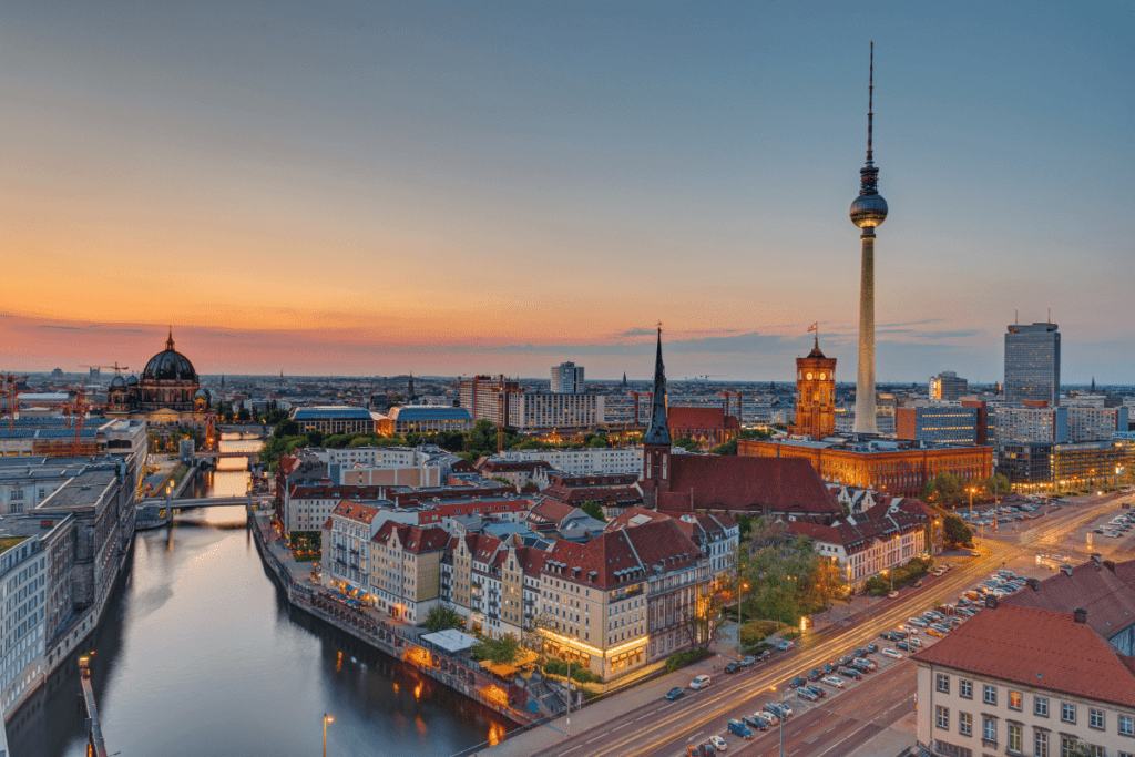Vista de Mitte, em Berlim
