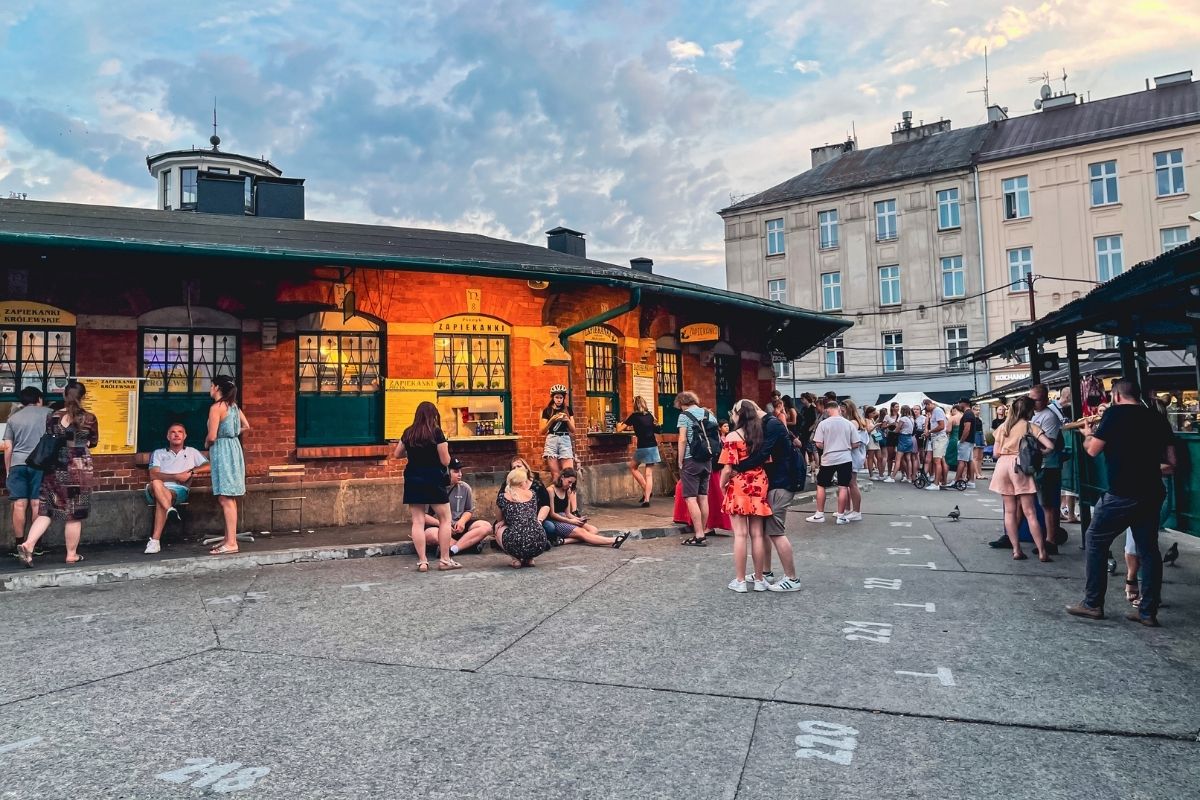 Plac Nowy no bairro judeu de Cracóvia