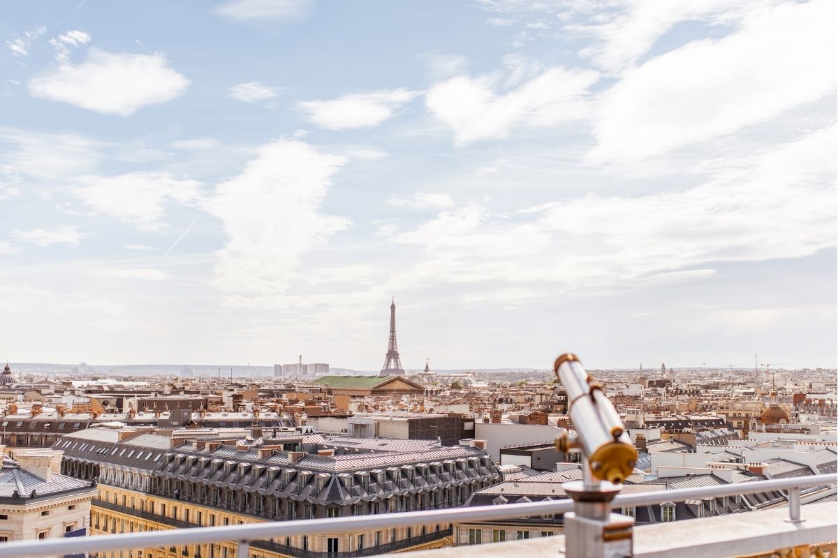 Passeios gratuitos em Paris: vista panorâmica na Galeria Lafayette