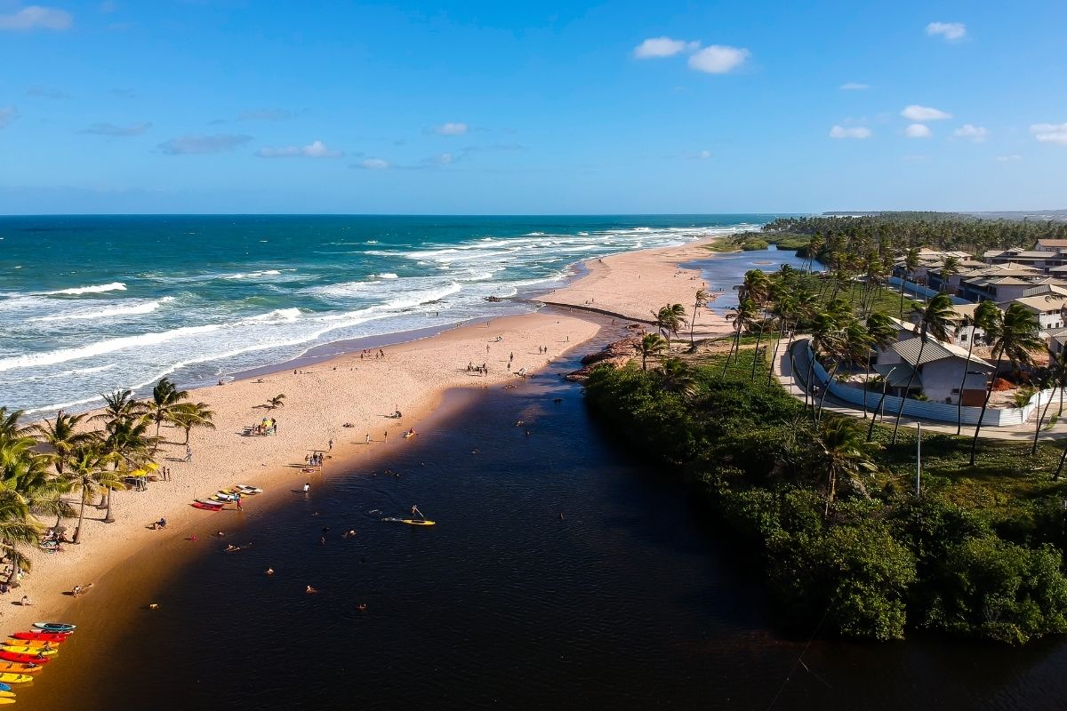 Praia de Imabassaí, na Bahia