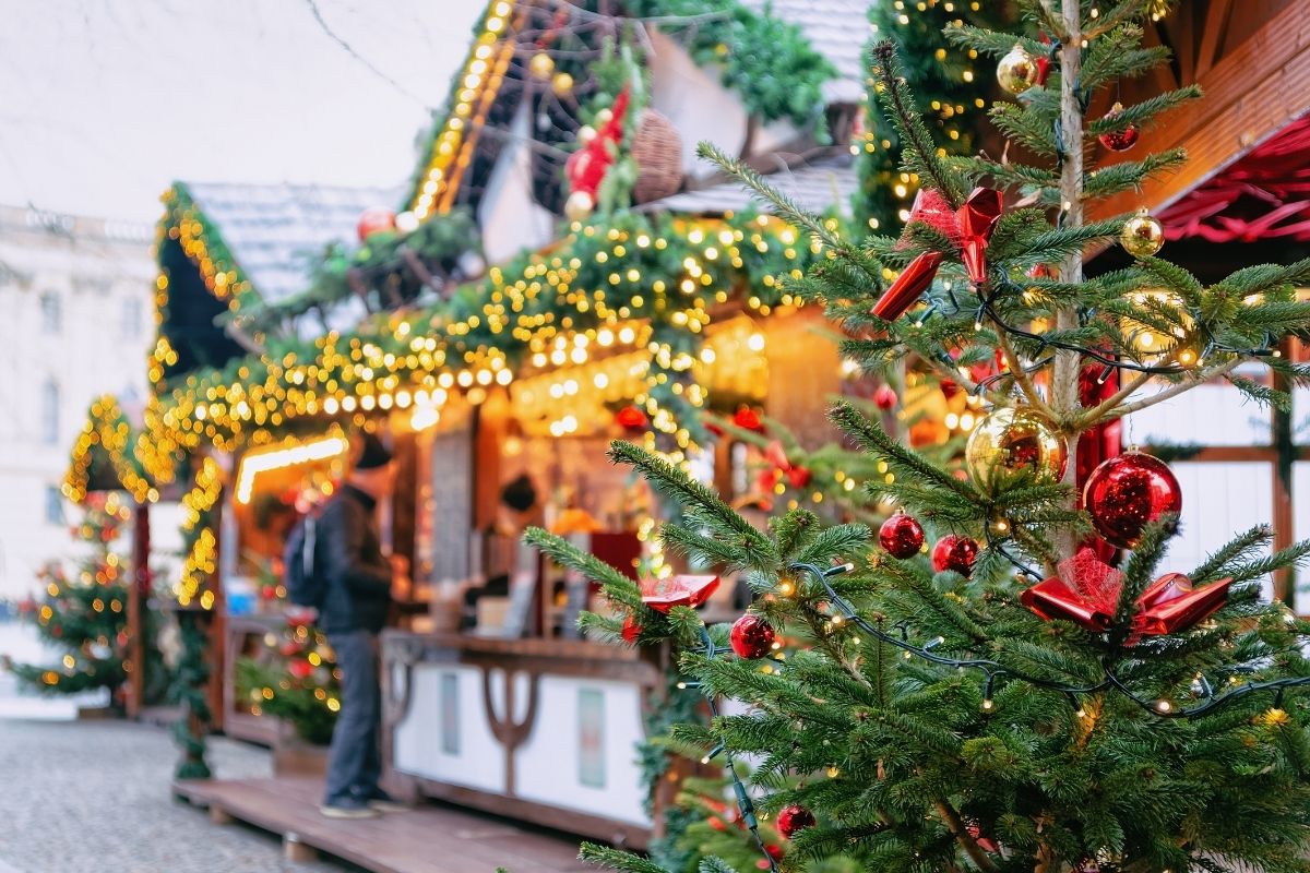 Mercado de Natal em Paris