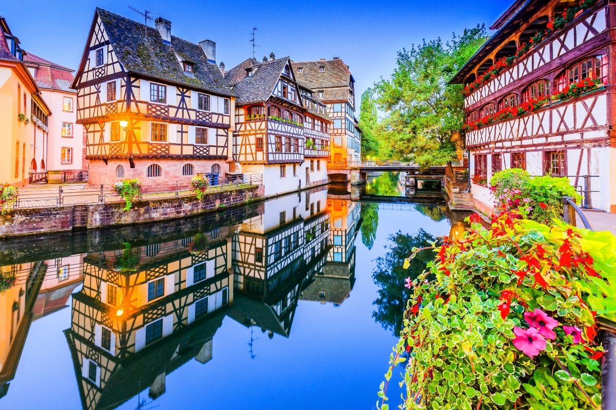 Canal na Petite France, em Estrasburgo