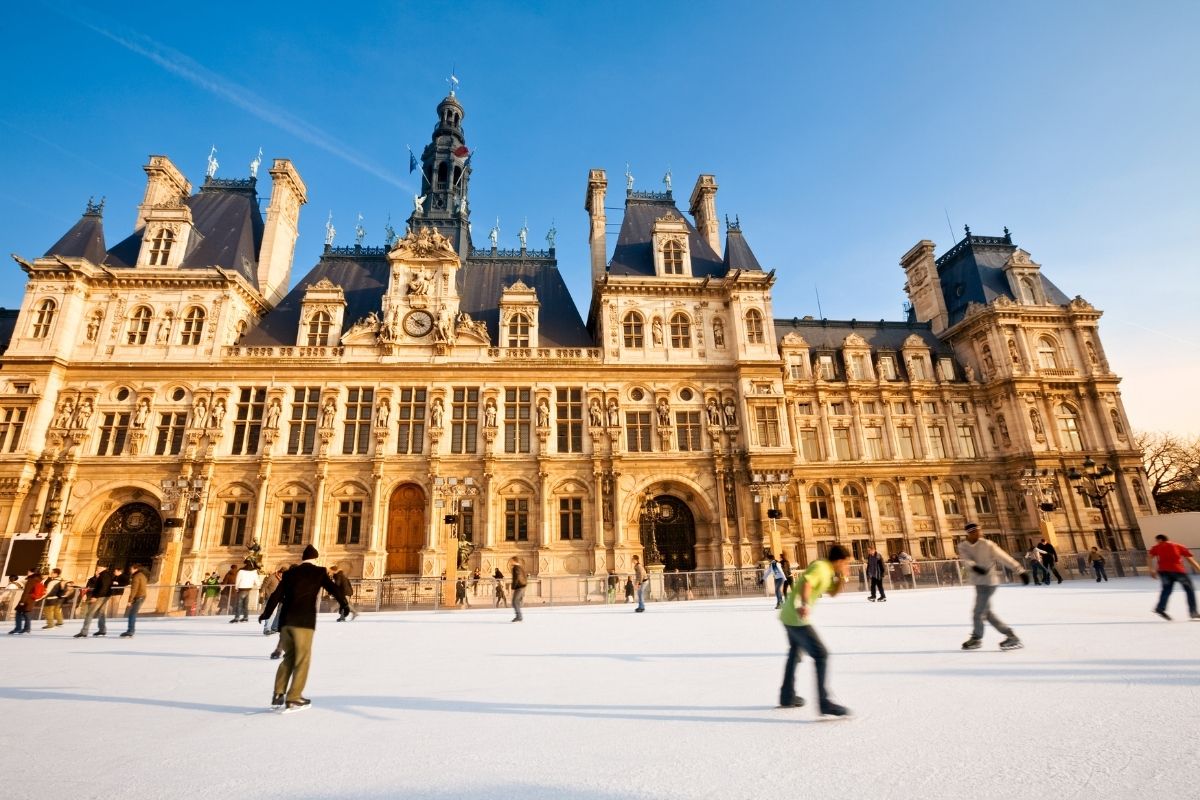 Pista de Patinação no Hôtel de Ville em Paris