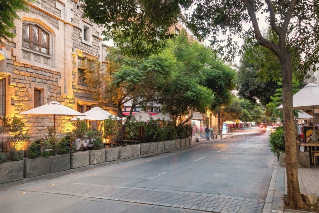 O simpático bairro Lastarria