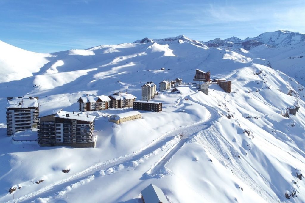 Valle Nevado no ápice do inverno