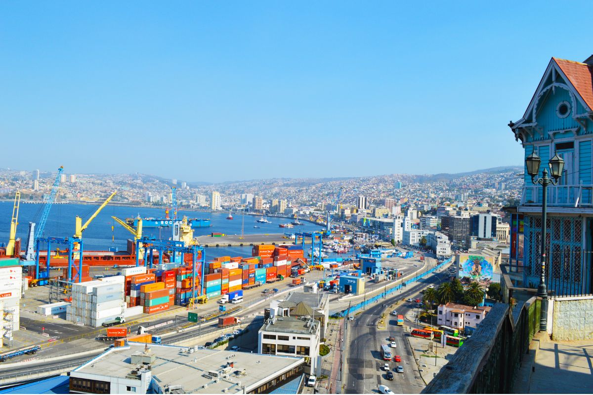 Porto de Valparaiso no Chile