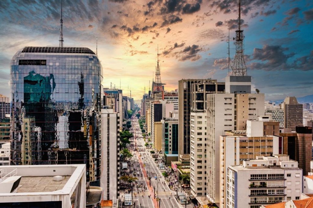 Vista panorâmica da Avenida Paulista