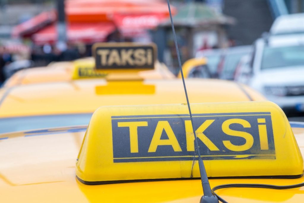 Símbolo do táxi em Istambul