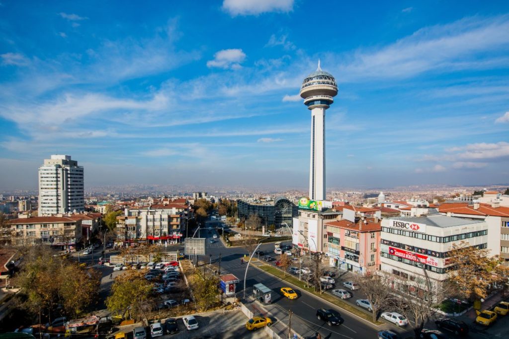 Cidade de Ancara, a capital da Turquia