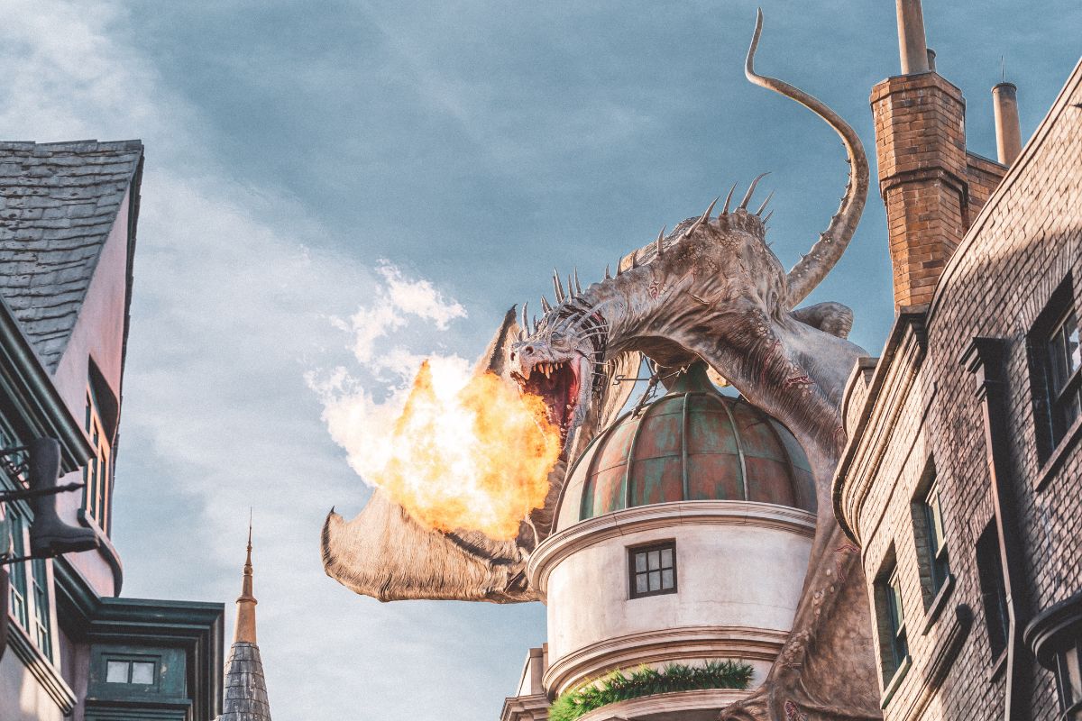 Dragão do Harry Potter no Universal Studios Florida