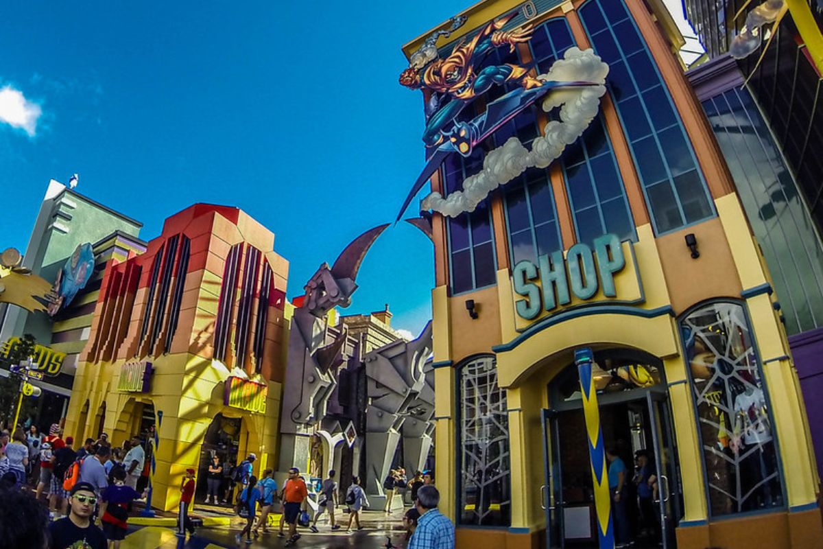 Área da Marvel no parque da Universal em Orlando