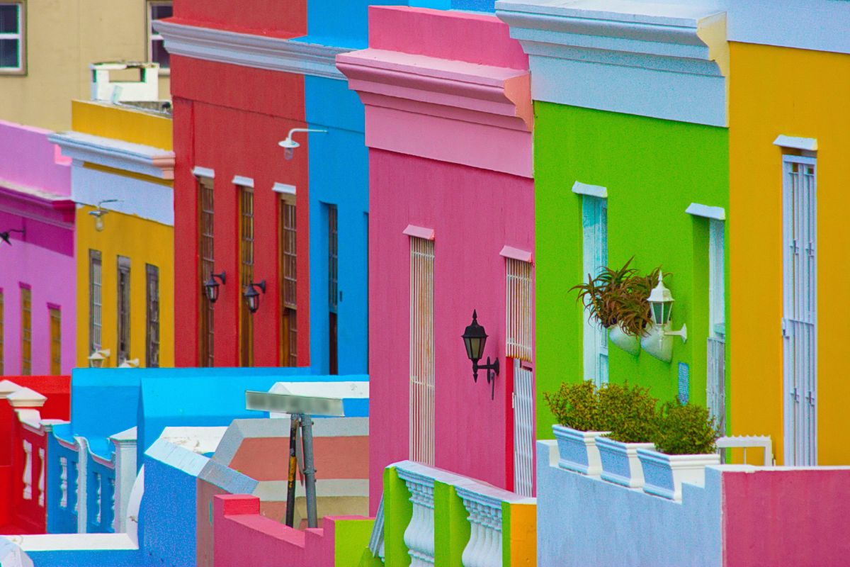 Casinhas coloridas do bairro histórico Bo-Kaap