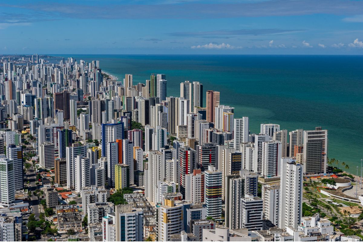 Panorama do bairro de Boa Viagem, em Recife