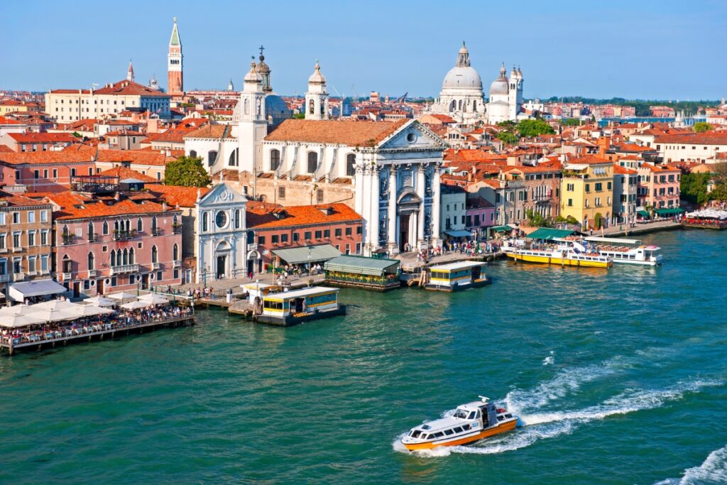 Vista panorâmica do sestiere de Dorsoduro, em Veneza