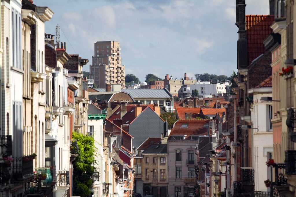 Bairro Ixelles em Bruxelas