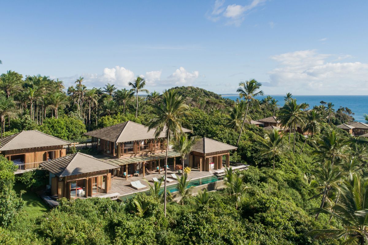 Panorama de hotel charmoso em Itacaré, Bahia