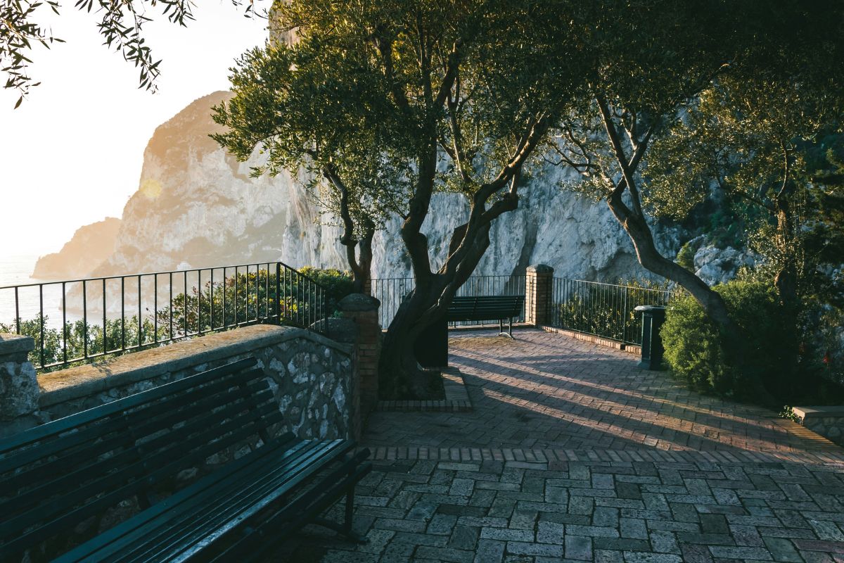 Vista do Belvedere Tragara, em Capri