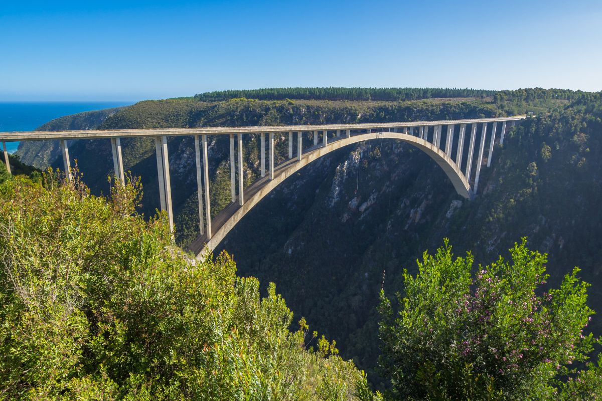 Ponte Bloukrans Bridge, o Bungee Jump da África do Sul