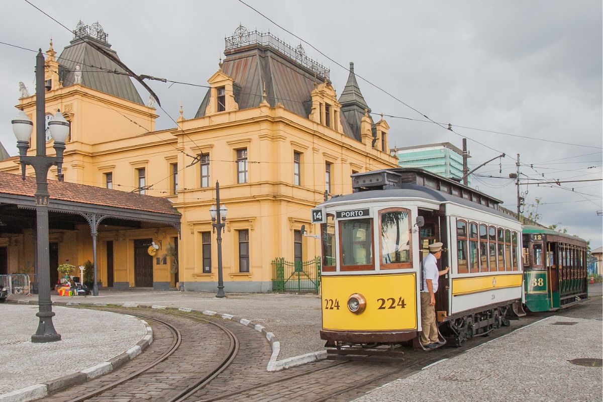 Bonde histórico da cidade de Santos