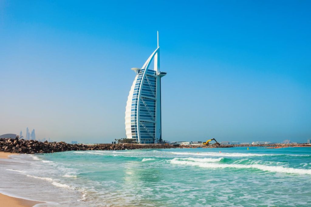 Burj al Arab visto da praia