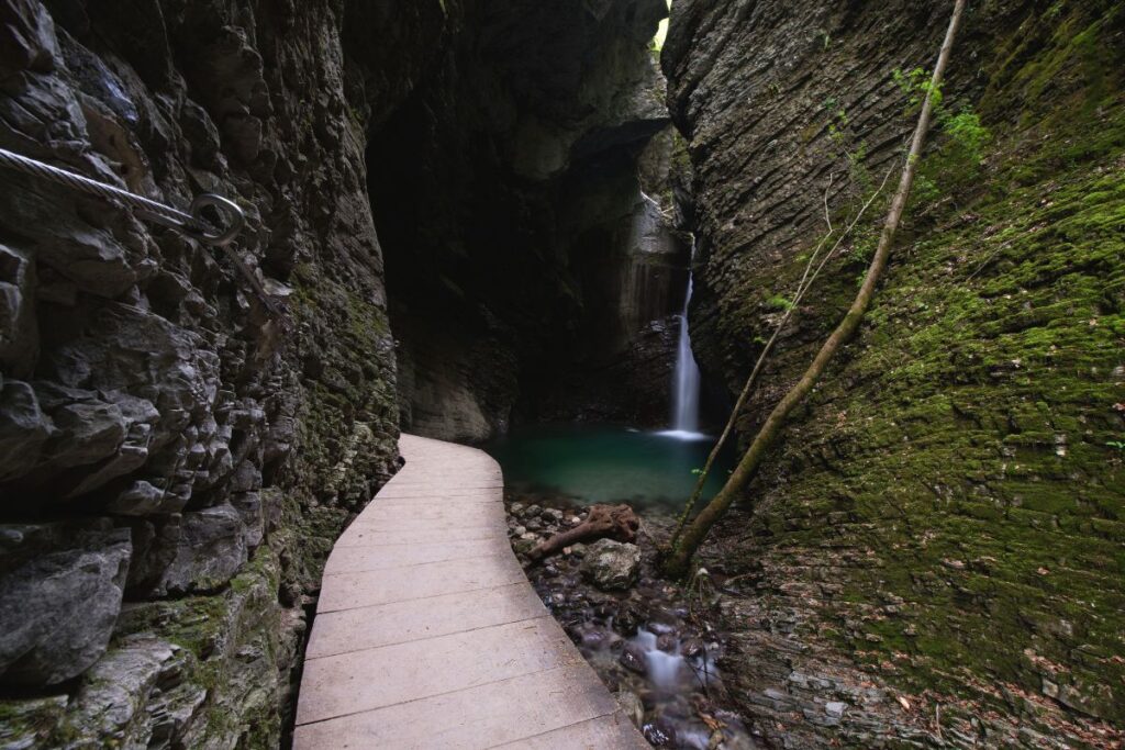 Cachoeira Kozjak na Eslovênia