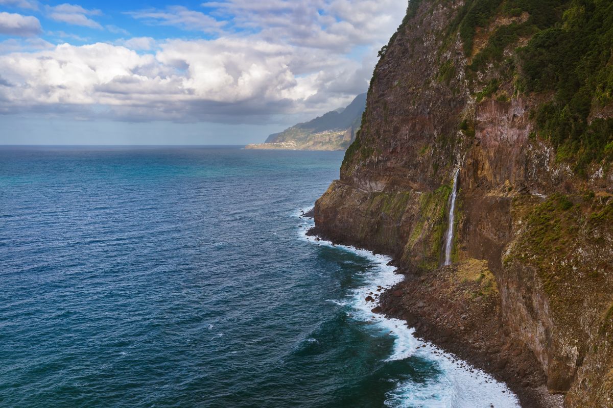 Cachoeira Véu da Noiva, Ilha da Madeira, vista de mirante