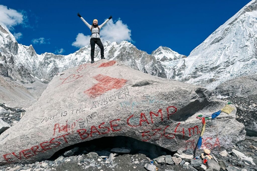 Retrato no Campo Base do Everest