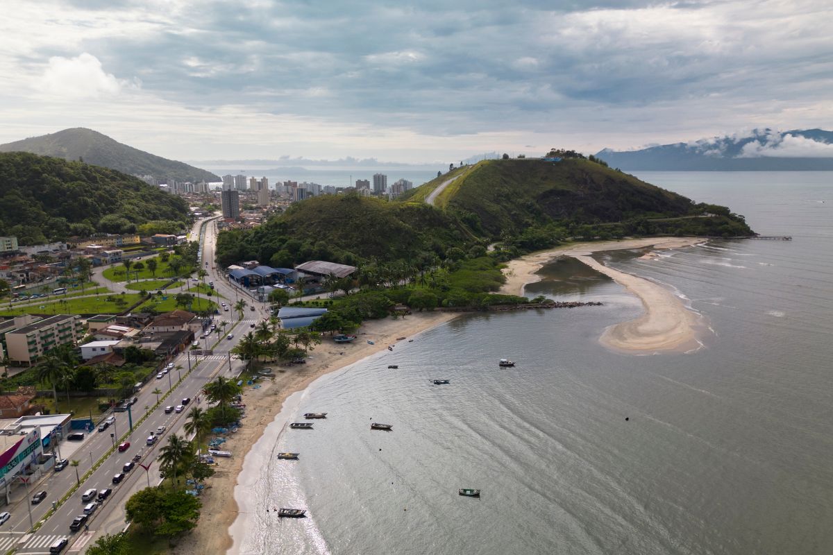 Panorama de Caraguatatuba, litoral de São Paulo