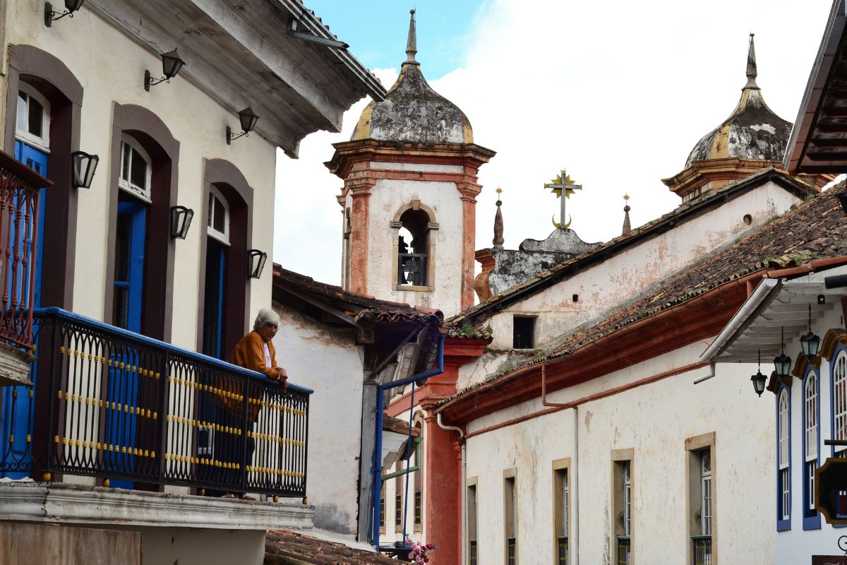 Centro histórico de Ouro Preto, em Minas Gerais