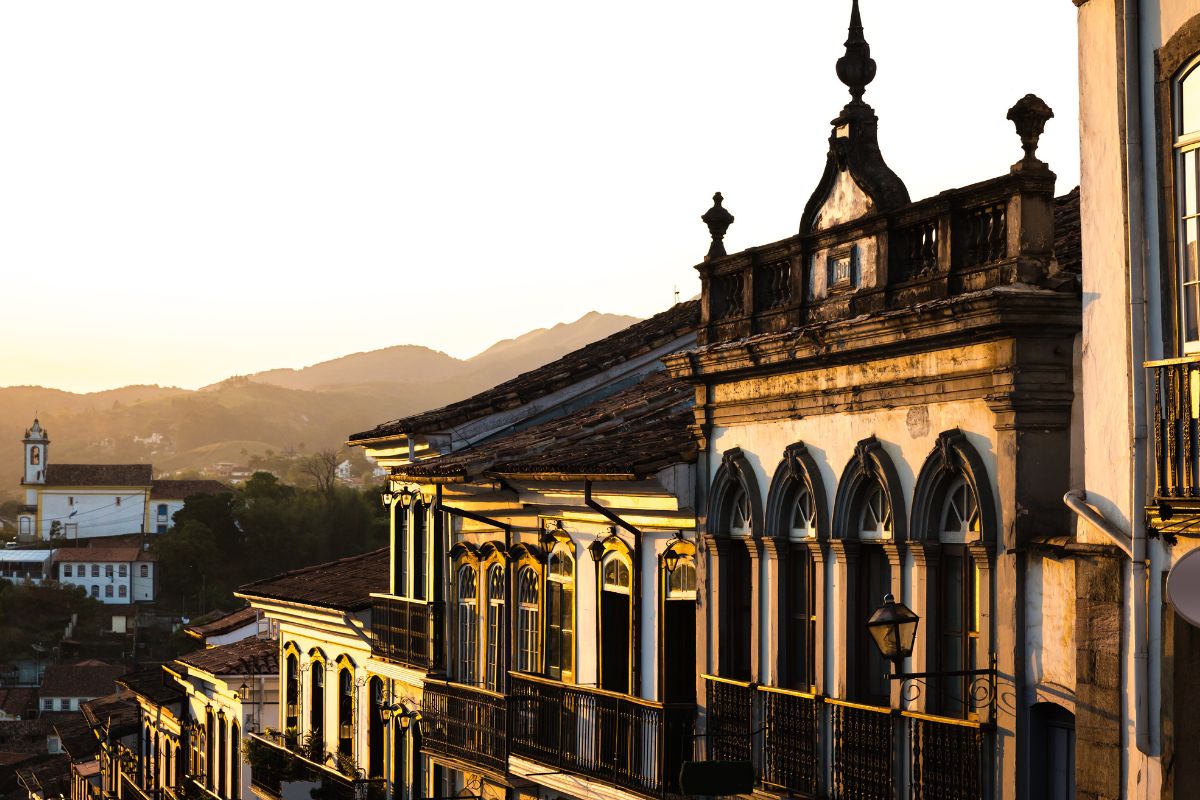 Casarões no centro histórico Ouro Preto