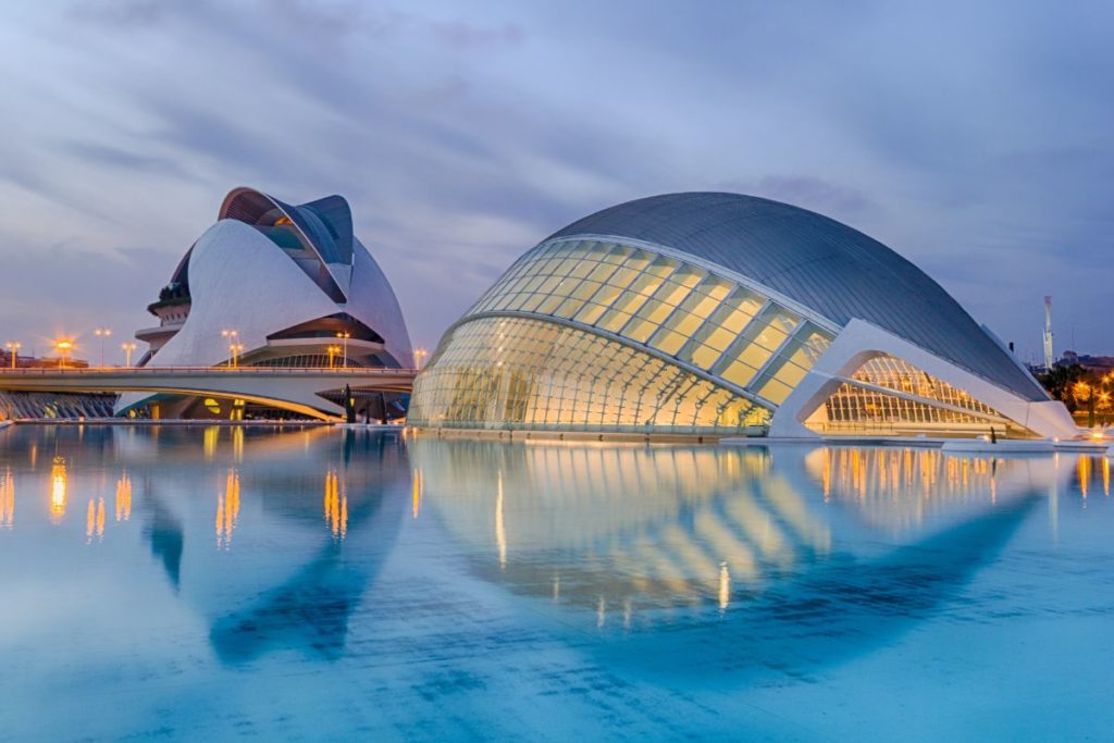 Ciudad de las Artes y las Ciencias em Valência, na Espanha