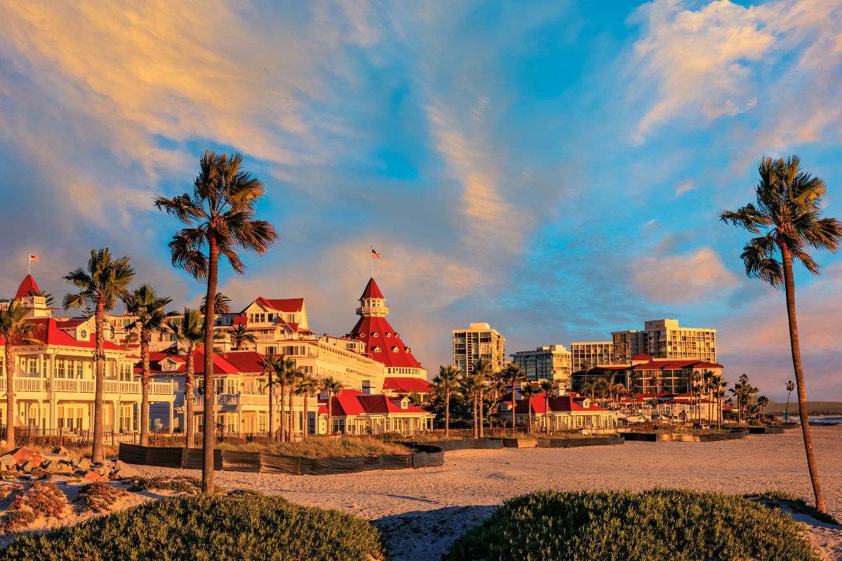 Hotel frente mar em Coronado Island