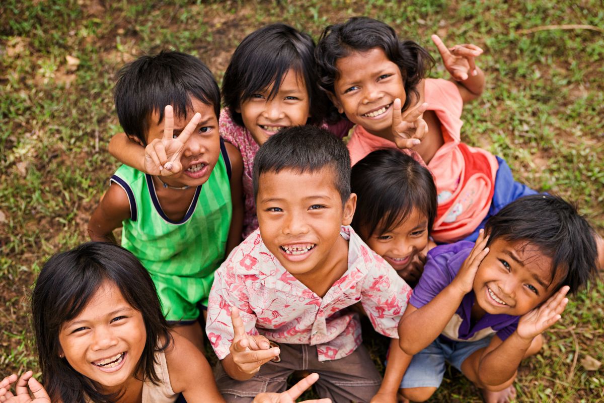 Crianças do Camboja