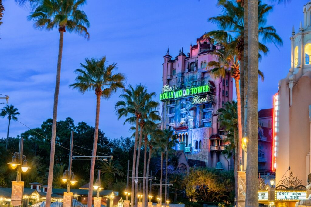 Hollywood Tower no Holywood Studios, em Orlando