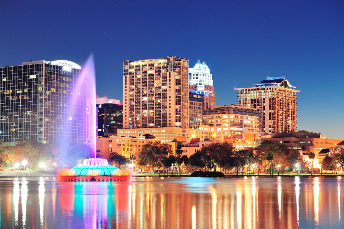 Lake Eola, no centro de Orlando