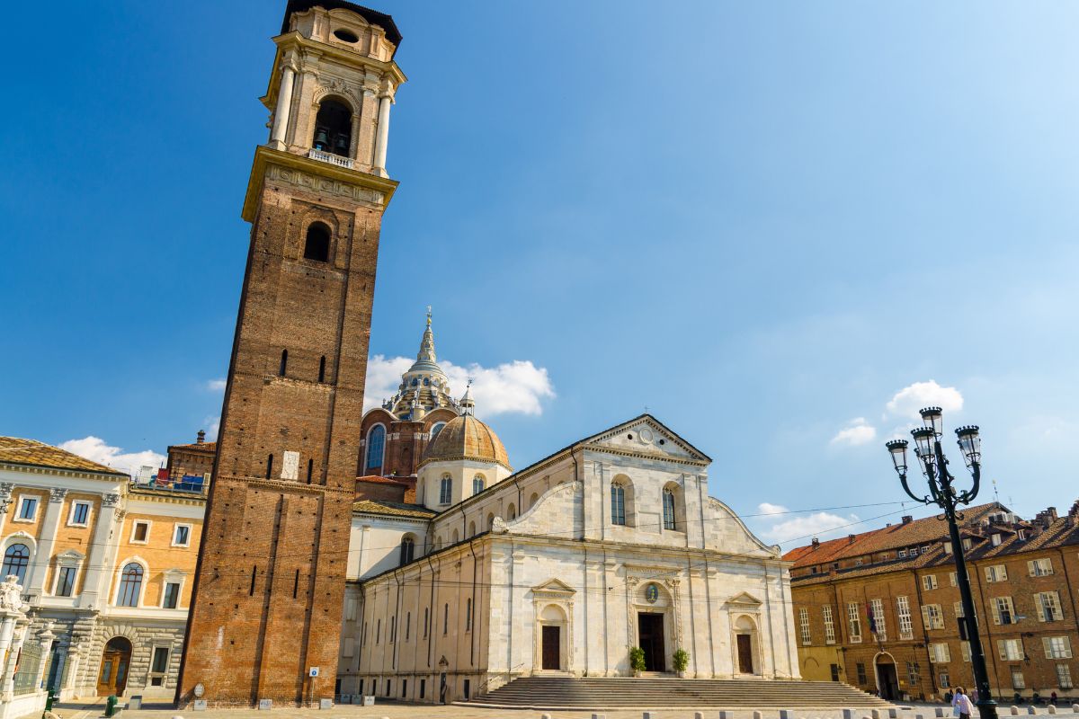 Fachada da catedral de São Jooão Batista de Turim