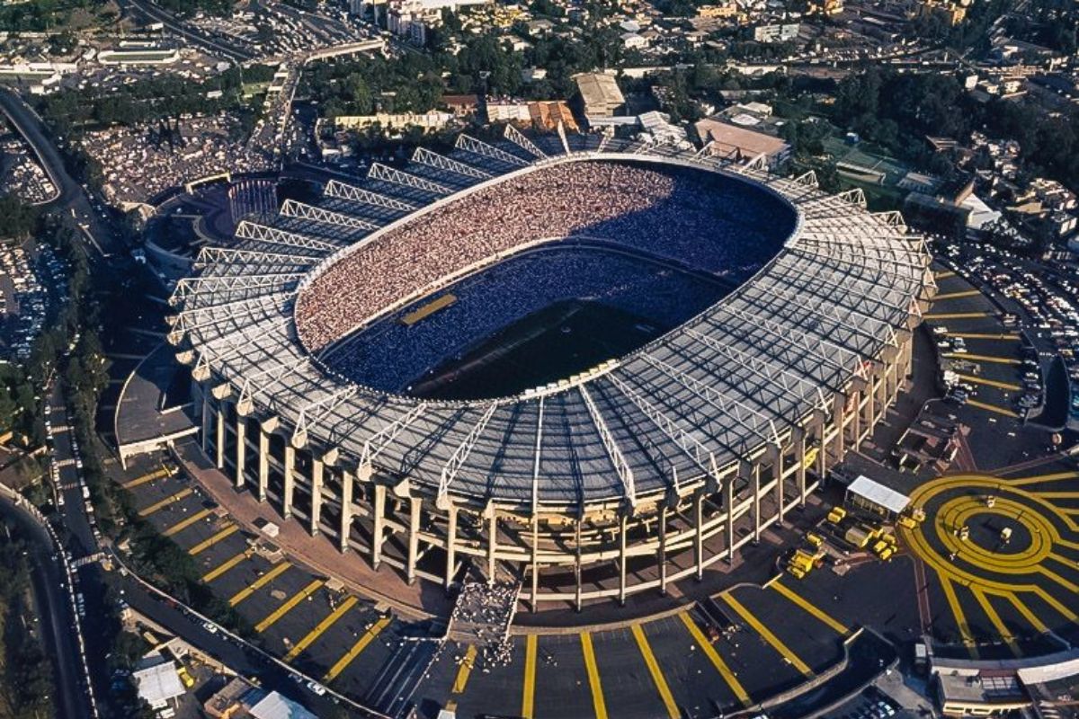 Imagem panorâmica do estádio Azteca, Cidade do México